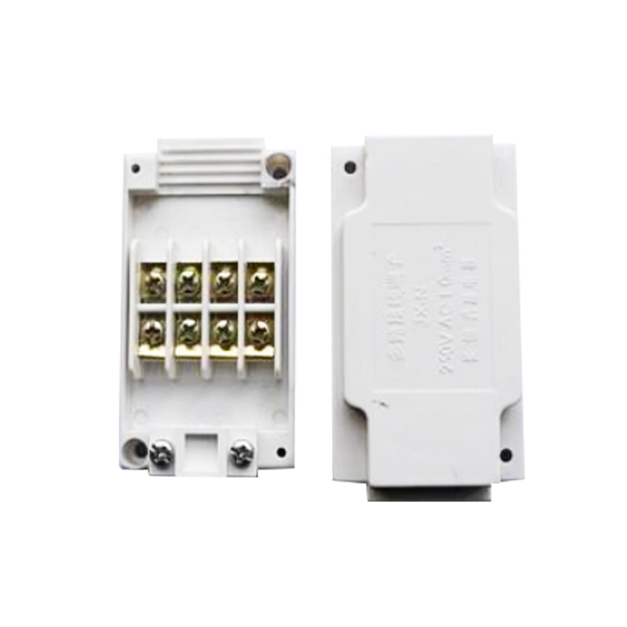 Caixa de junção de quatro vias branca JX-N 250V 1mm²